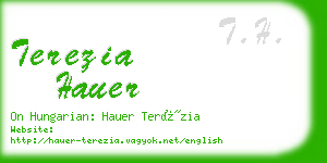 terezia hauer business card